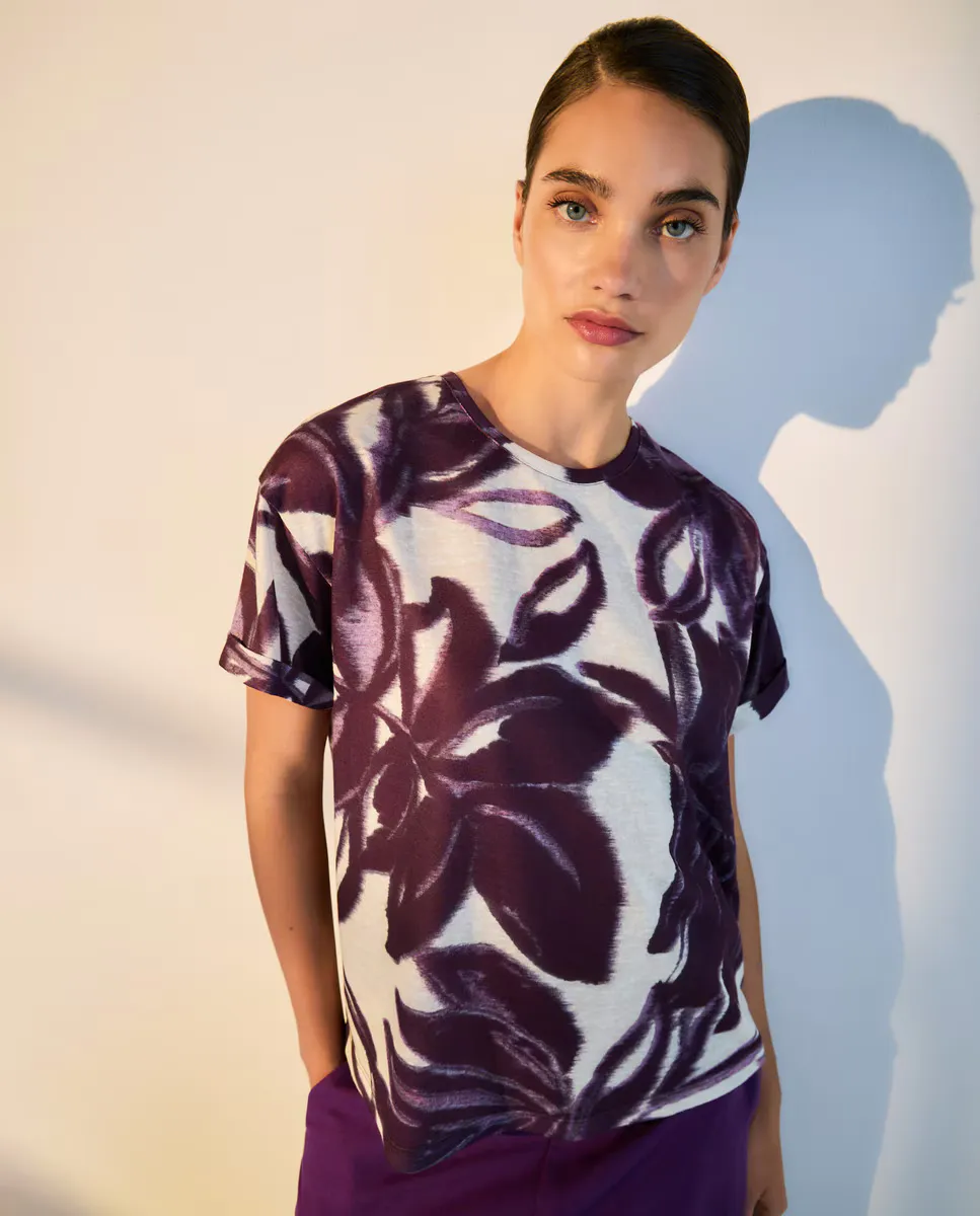 Женская футболка с принтом и короткими рукавами Woman El Corte Inglés, фиолетовый
Женская футболка с принтом и короткими рукавами Woman El Corte Inglés, фиолетовый