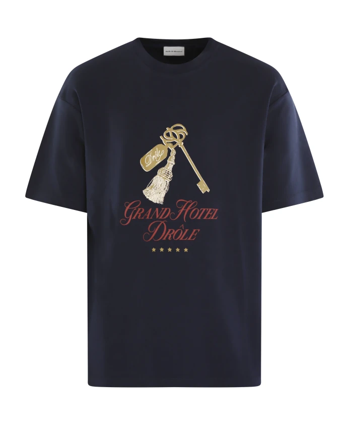 Le grand hã´tel синяя футболка Drole De Monsieur, синий
Le grand hã´tel синяя футболка Drole De Monsieur, синий