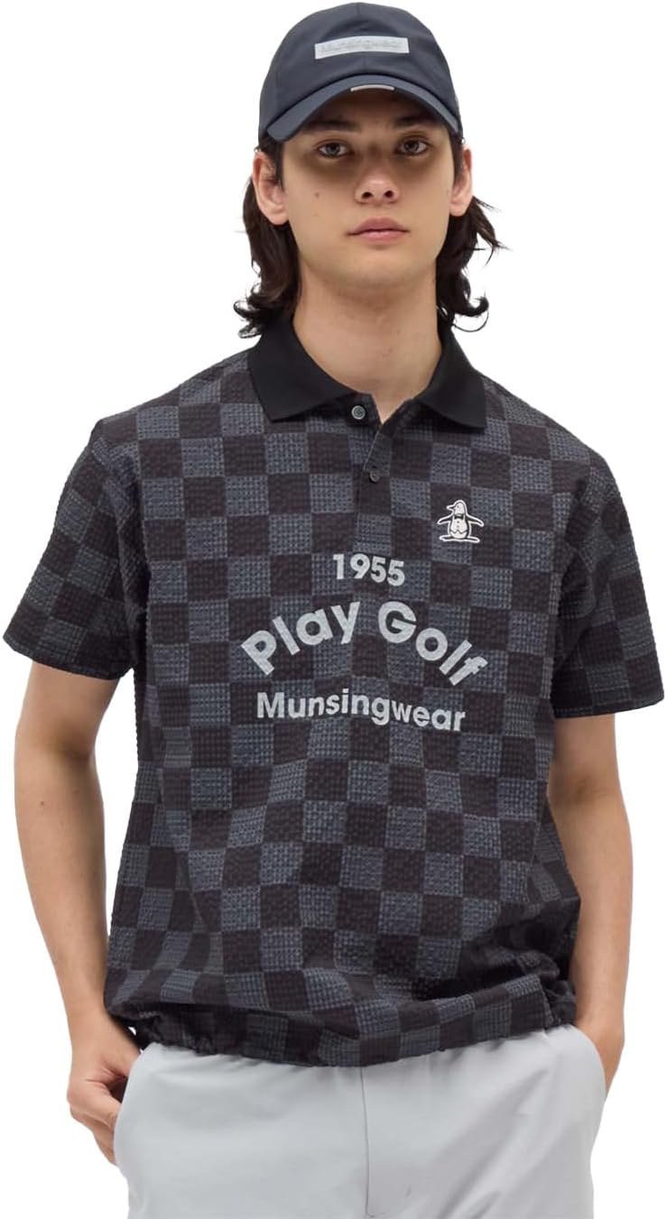 Мужская рубашка с коротким рукавом Muning Wear MG5FHS50M, клетчатый узор, влагоотводящая, быстросохнущая, свободный крой, спортивный стиль, для игры в гольф Munsingwear, черный
Мужская рубашка с коротким рукавом Muning Wear MG5FHS50M, клетчатый узор, влагоотводящая, быстросохнущая, свободный крой, спортивный стиль, для игры в гольф Munsingwear, черный