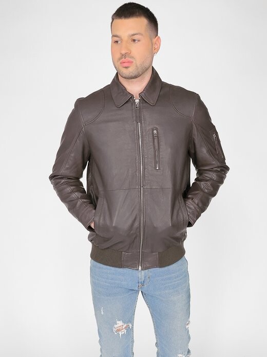 Кожаный блузон Jcc, коричневый
Кожаный блузон Jcc, коричневый