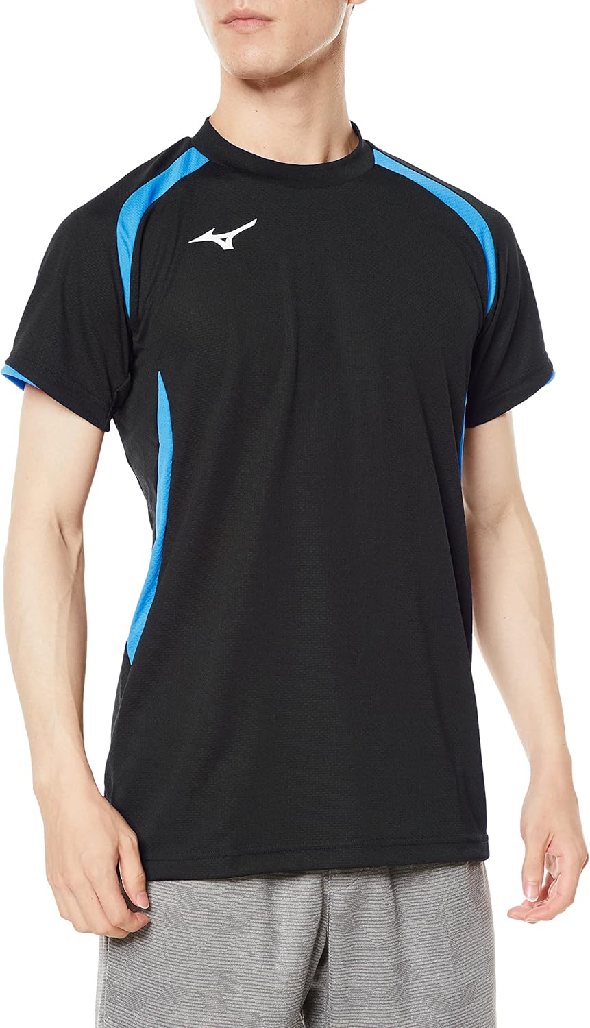 Волейбольная футболка Mizuno V2MA2113, игровая футболка, с коротким рукавом, влагоотводящая, быстросохнущая, доступна в детском варианте, черный/синий
Волейбольная футболка Mizuno V2MA2113, игровая футболка, с коротким рукавом, влагоотводящая, быстросохнущая, доступна в детском варианте, черный/синий