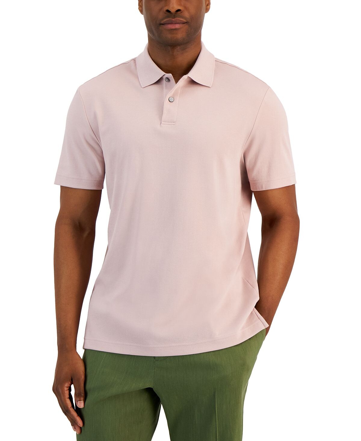 Мужская рубашка-поло из однотонного хлопка Supima стандартного кроя Alfani
Мужская рубашка-поло из однотонного хлопка Supima стандартного кроя Alfani