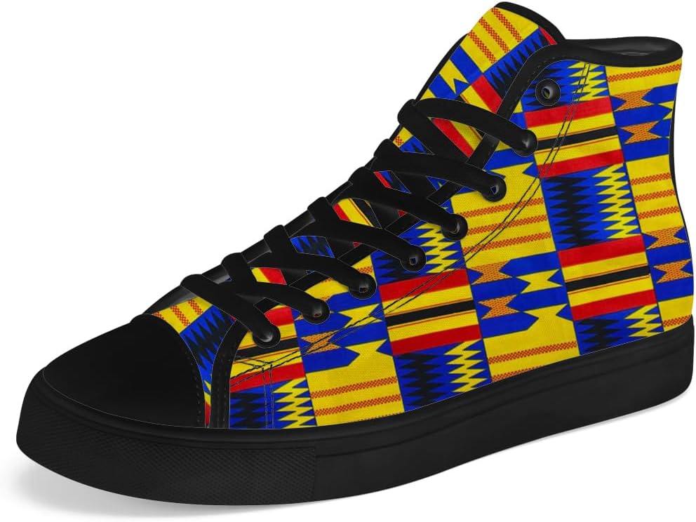 Кеды Chebing Kente на высокой подошве из ткани для мужчин и женщин, африканские высокие кеды, шнуровка, повседневная обувь, подарок для папы и мамы, синий/желтый
Кеды Chebing Kente на высокой подошве из ткани для мужчин и женщин, африканские высокие кеды, шнуровка, повседневная обувь, подарок для папы и мамы, синий/желтый