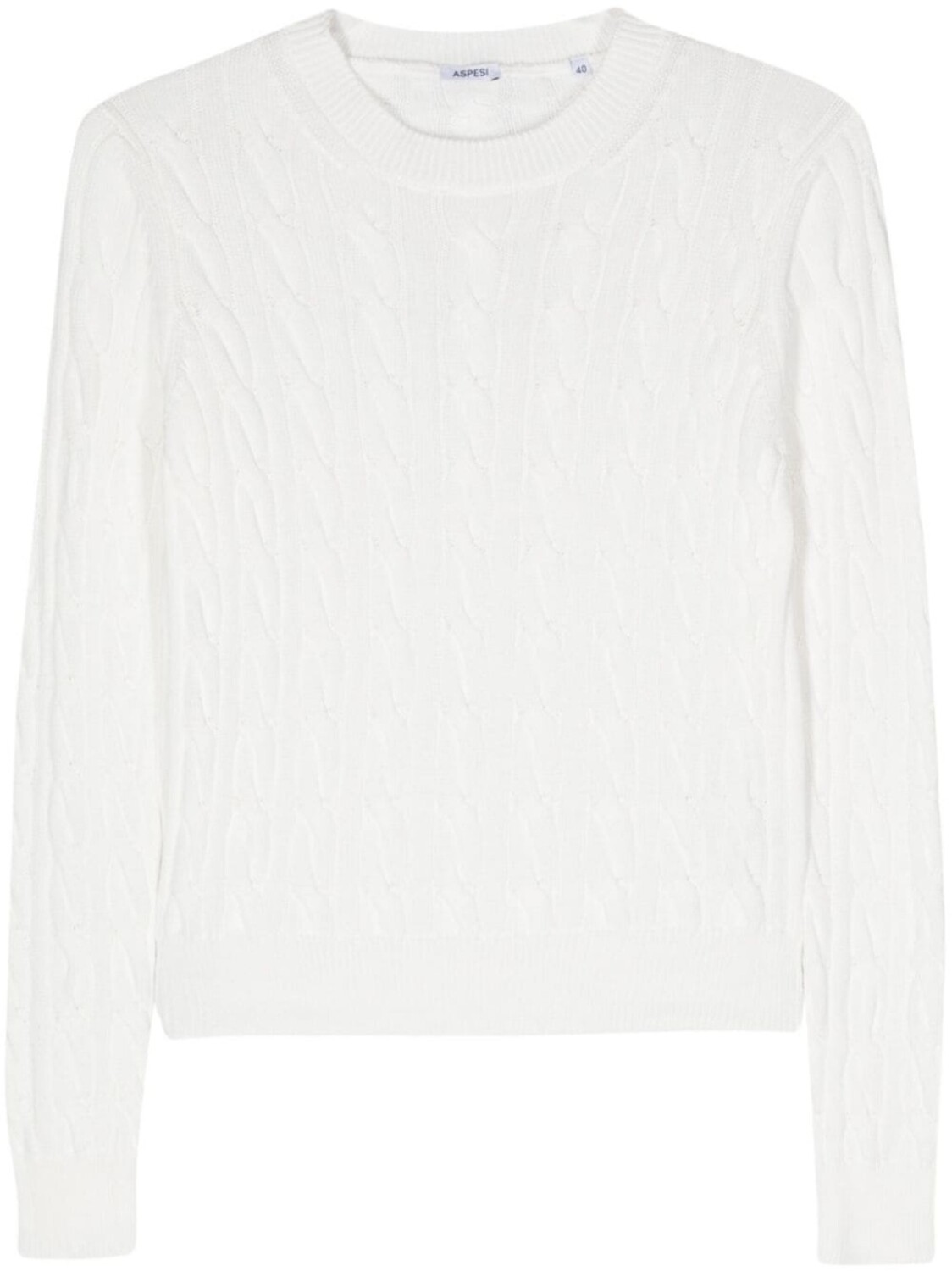 ASPESI джемпер фактурной вязки, белый
ASPESI джемпер фактурной вязки, белый