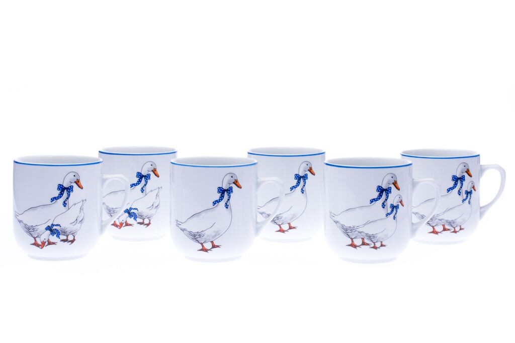 Český porcelán, a.s., Набор чашек Dubí с мотивом гуся, Тройка 300 мл, Чешский фарфор, 6 предметов Tschechisches Porzellan, a.s., Dubí
Český porcelán, a.s., Набор чашек Dubí с мотивом гуся, Тройка 300 мл, Чешский фарфор, 6 предметов Tschechisches Porzellan, a.s., Dubí