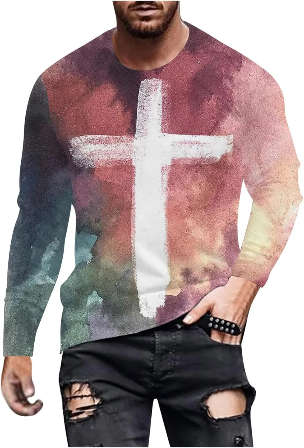 Футболка с 3D принтом "Иисус на кресте" QUNPIU
Футболка с 3D принтом "Иисус на кресте" QUNPIU