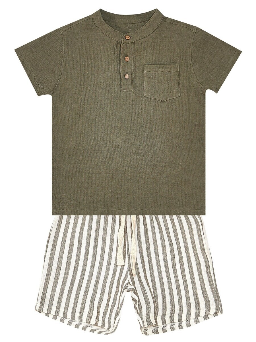 Спортивный костюм Denokids Tracksuit Striped Muslin, оливковый
Спортивный костюм Denokids Tracksuit Striped Muslin, оливковый