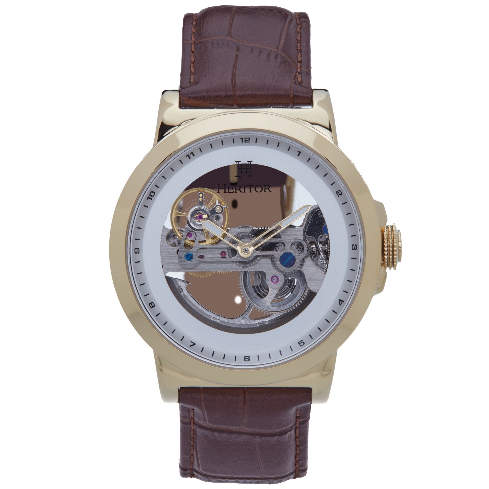 Часы Heritor Automatic Xander Semi-Skeleton с кожаным ремешком - золотисто-коричневый
Часы Heritor Automatic Xander Semi-Skeleton с кожаным ремешком - золотисто-коричневый