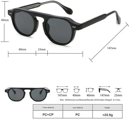 Солнцезащитные очки в круглой оправе 2027 года для женщин, ретро-солнцезащитные очки для мужчин, ацетат CP, женская отделка, защита от УФ-излучения UV400 MTZJH, Black
Солнцезащитные очки в круглой оправе 2027 года для женщин, ретро-солнцезащитные очки для мужчин, ацетат CP, женская отделка, защита от УФ-излучения UV400 MTZJH, Black