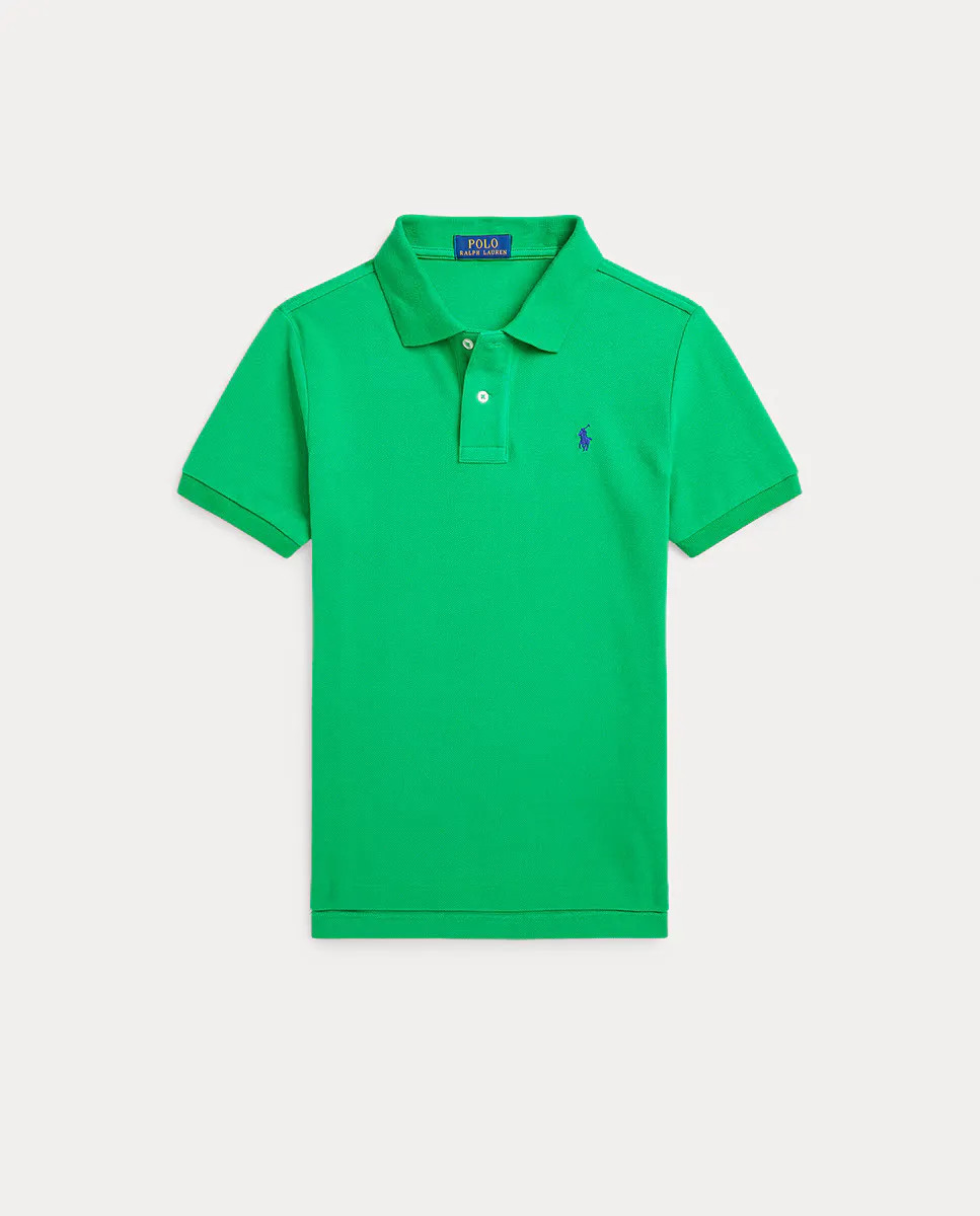 Рубашка поло из хлопка для мальчиков с кроем Slim Fit Polo Ralph Lauren, зеленый
Рубашка поло из хлопка для мальчиков с кроем Slim Fit Polo Ralph Lauren, зеленый