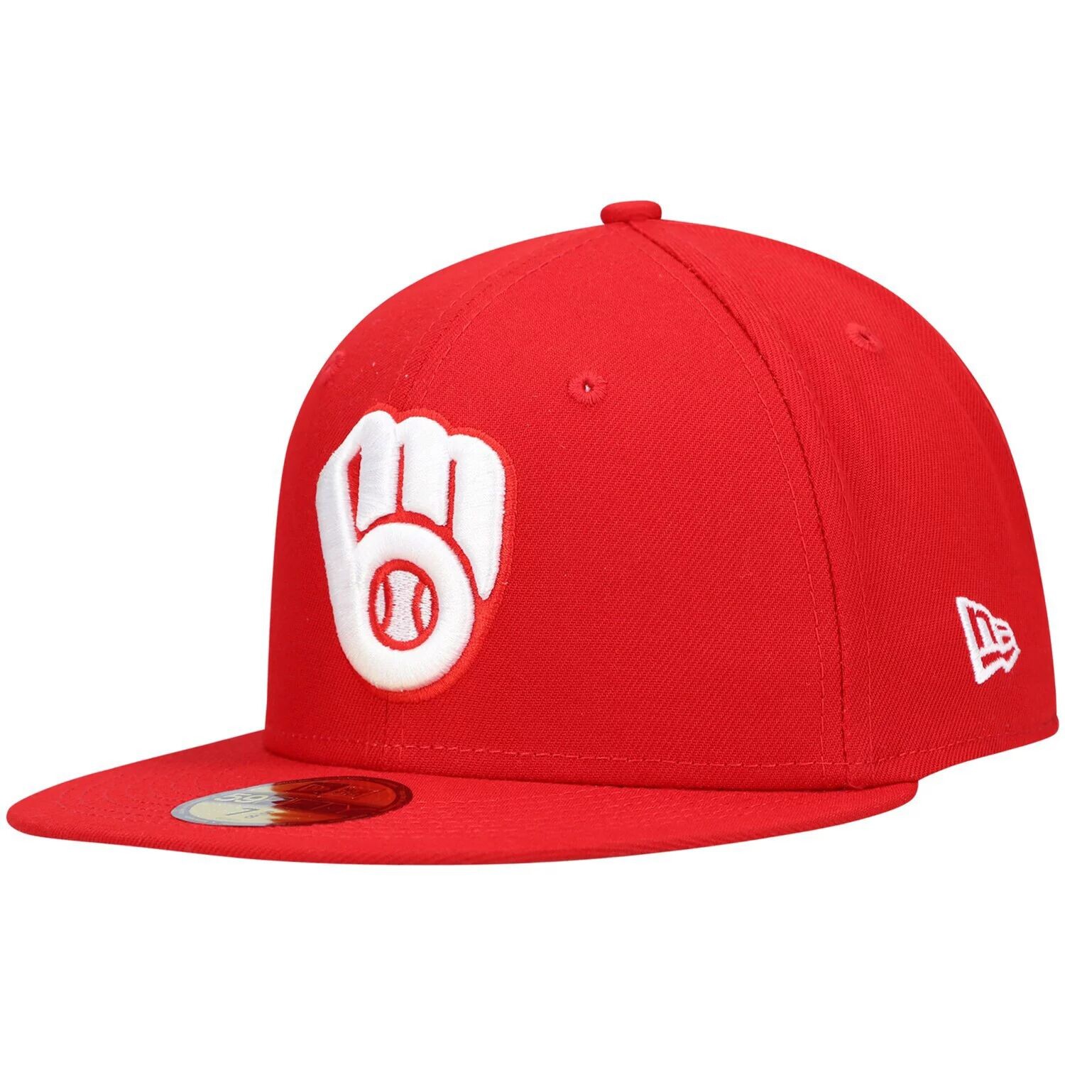 Мужская приталенная шляпа New Era Red Milwaukee Brewers с белым логотипом 59FIFTY
Мужская приталенная шляпа New Era Red Milwaukee Brewers с белым логотипом 59FIFTY