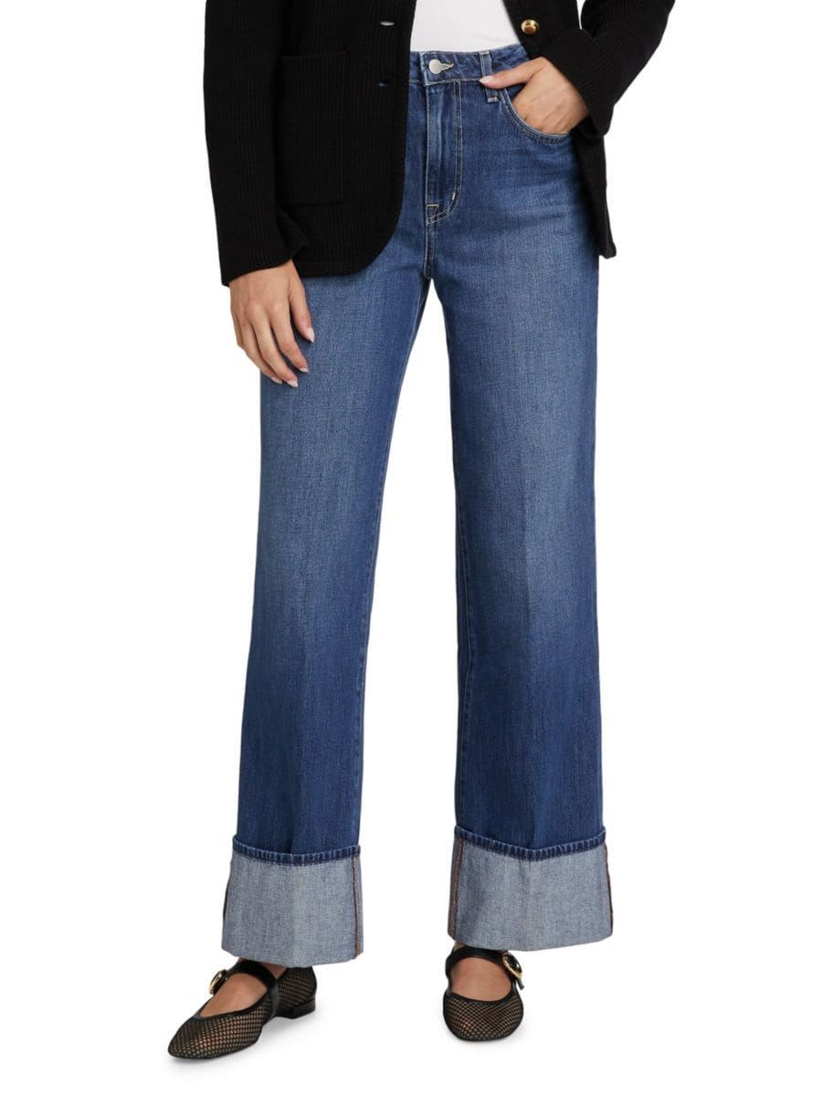 Джинсы Miley с высокой талией и манжетами, широкие L'AGENCE, цвет Lampson
Джинсы Miley с высокой талией и манжетами, широкие L'AGENCE, цвет Lampson