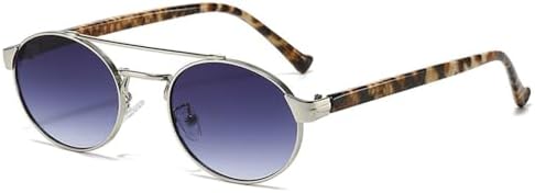 Ретро металлические овальные солнцезащитные очки с двойной перемычкой для женщин, модные градиентные очки с защитой от УФ-излучения UV400 для мужчин, панк-очки круглой формы MTZJH, Silver Gray Gradient
Ретро металлические овальные солнцезащитные очки с двойной перемычкой для женщин, модные градиентные очки с защитой от УФ-излучения UV400 для мужчин, панк-очки круглой формы MTZJH, Silver Gray Gradient