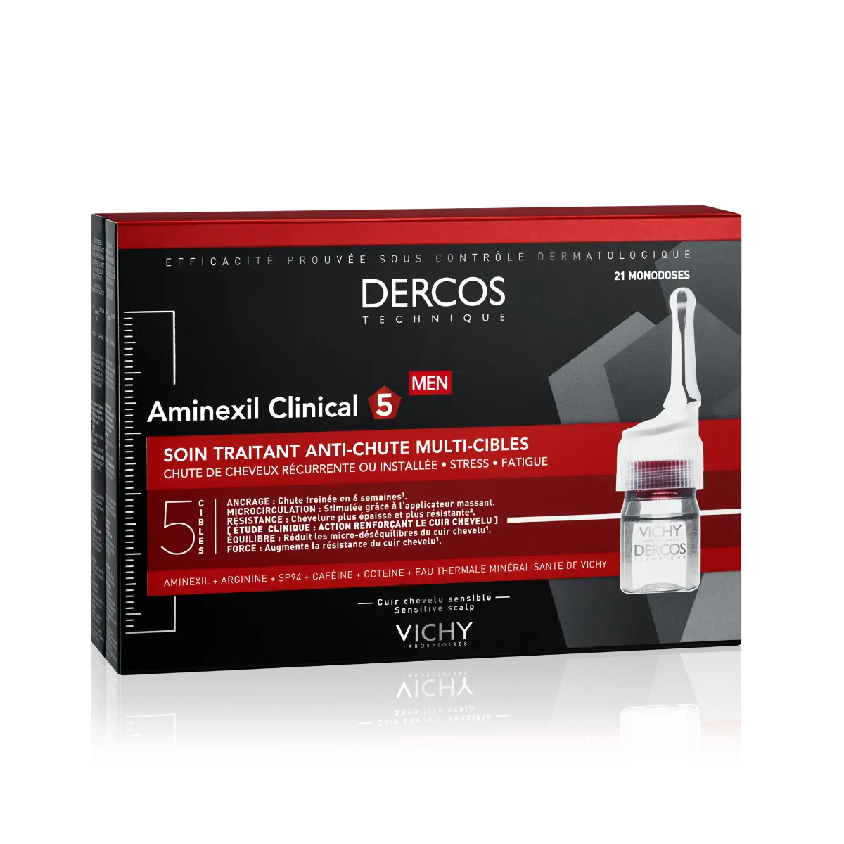 Vichy Dercos Aminexil Clinical 5 MAN уход за волосами для мужчин, 126 ml
Vichy Dercos Aminexil Clinical 5 MAN уход за волосами для мужчин, 126 ml