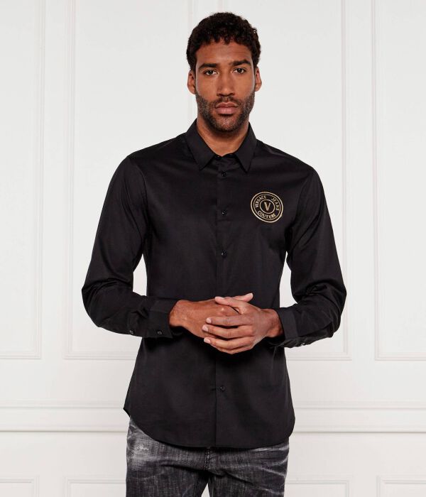 Рубашка Slim fit Versace Jeans Couture, черный
Рубашка Slim fit Versace Jeans Couture, черный
