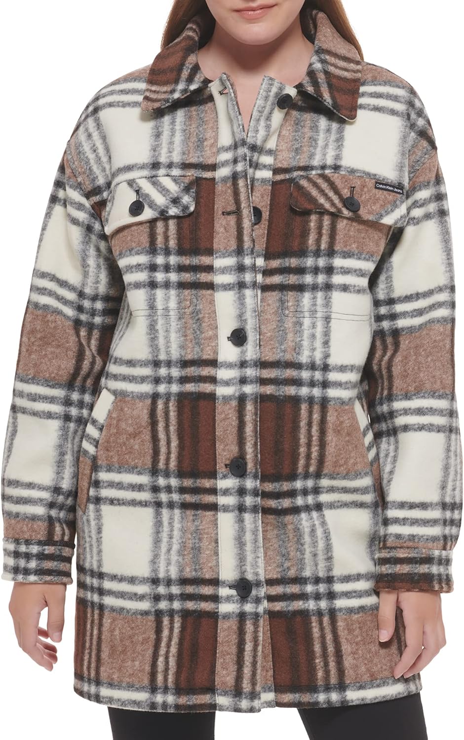Calvin Klein Женская повседневная рубашка-куртка в клетку со съемной флисовой нагрудной вставкой, Aztec Ombo
Calvin Klein Женская повседневная рубашка-куртка в клетку со съемной флисовой нагрудной вставкой, Aztec Ombo