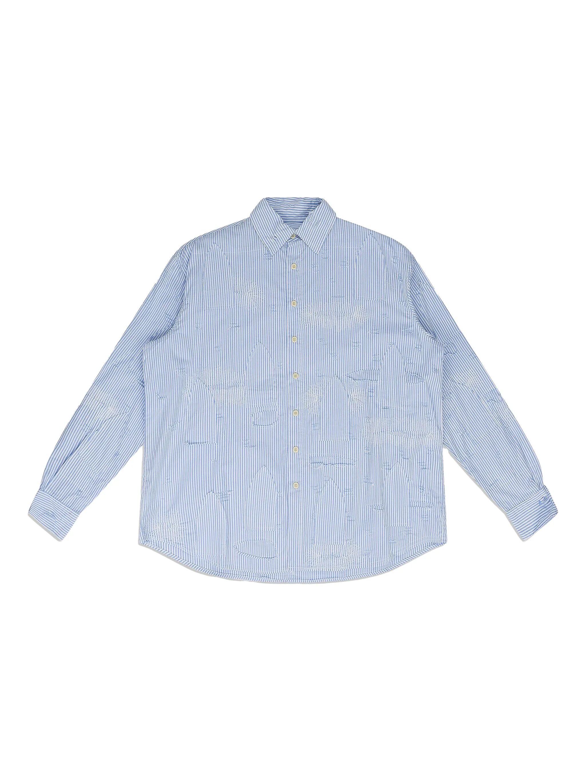 Рубашка в полоску Who Decides War, синий
Рубашка в полоску Who Decides War, синий