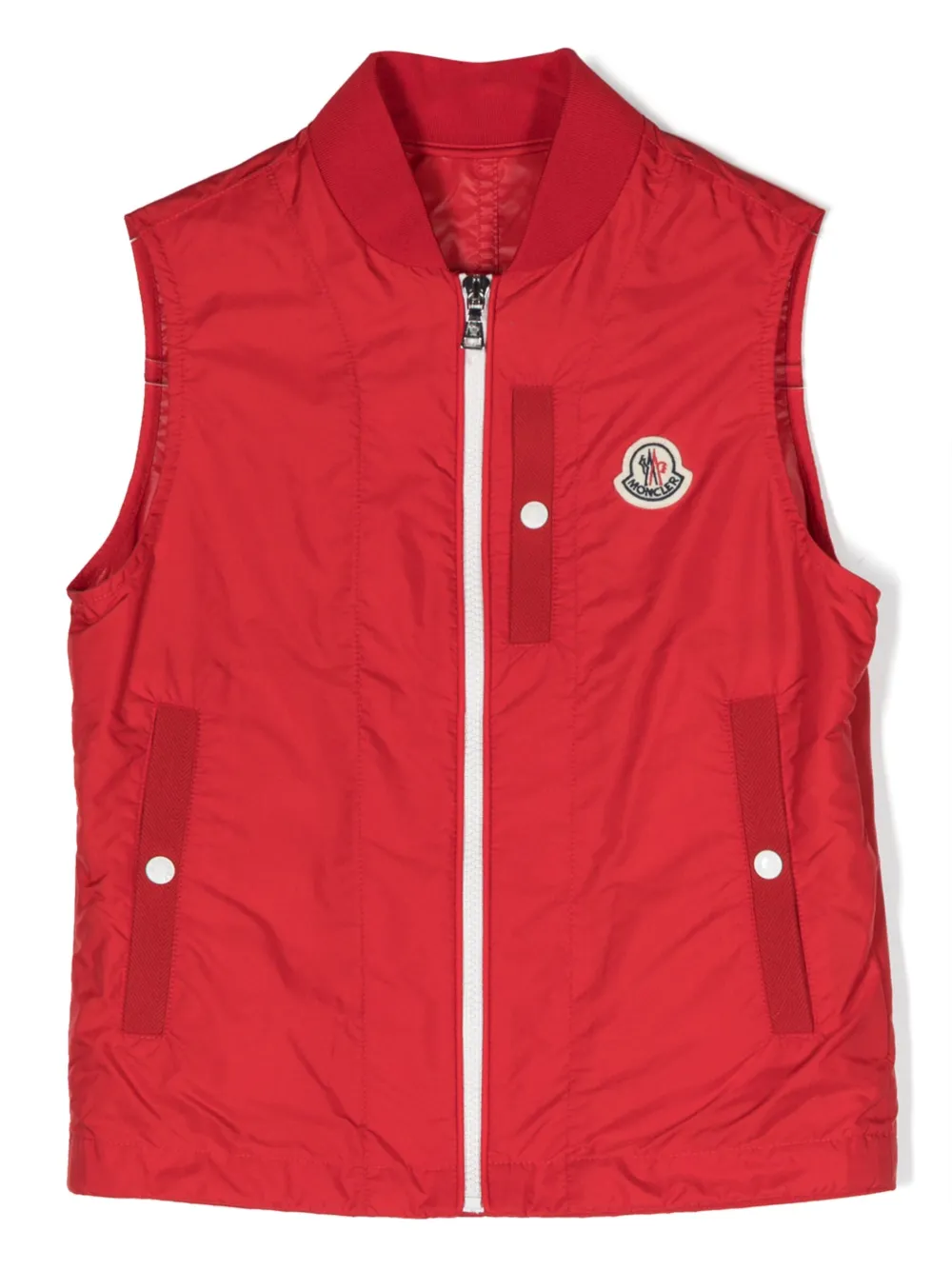Жилет на молнии с нашивкой-логотипом Moncler Enfant, красный
Жилет на молнии с нашивкой-логотипом Moncler Enfant, красный
