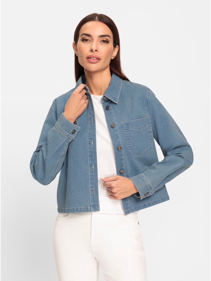 Джинсовая блузка синего цвета Heine
Джинсовая блузка синего цвета Heine