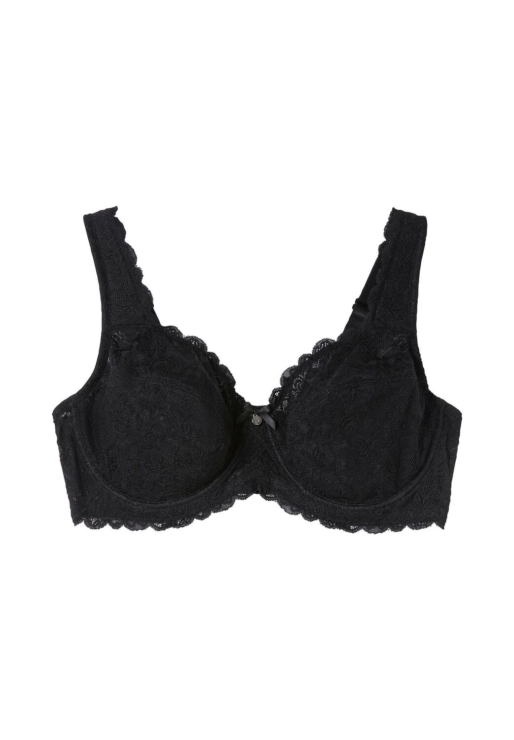 Бюстгальтер на косточках с непрозрачным кружевом и боковыми поддержками sheego, цвет Schwarz B
Бюстгальтер на косточках с непрозрачным кружевом и боковыми поддержками sheego, цвет Schwarz B
