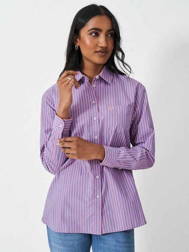 Свободная поплиновая рубашка в полоску Crew Clothing, светло-розовый
Свободная поплиновая рубашка в полоску Crew Clothing, светло-розовый