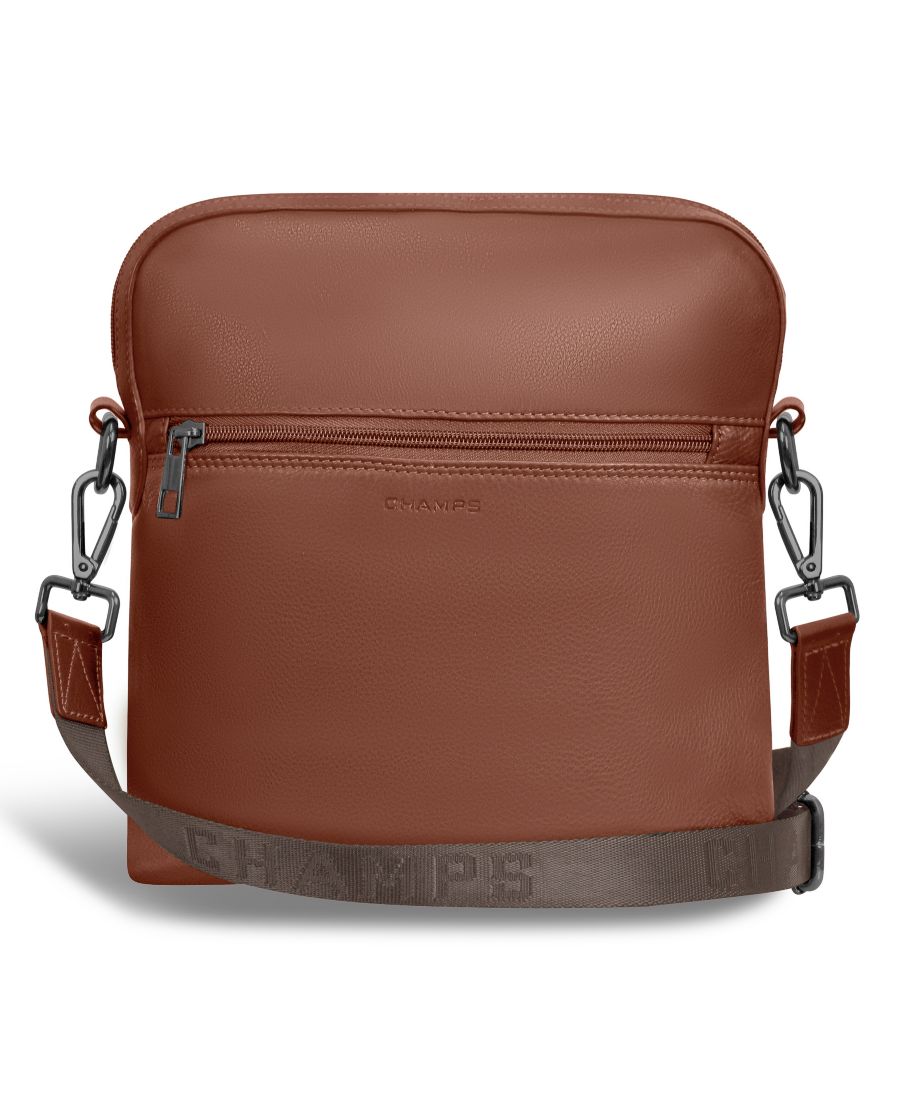 Сумка через плечо из кожи оникса CHAMPS, коричневый
Сумка через плечо из кожи оникса CHAMPS, коричневый