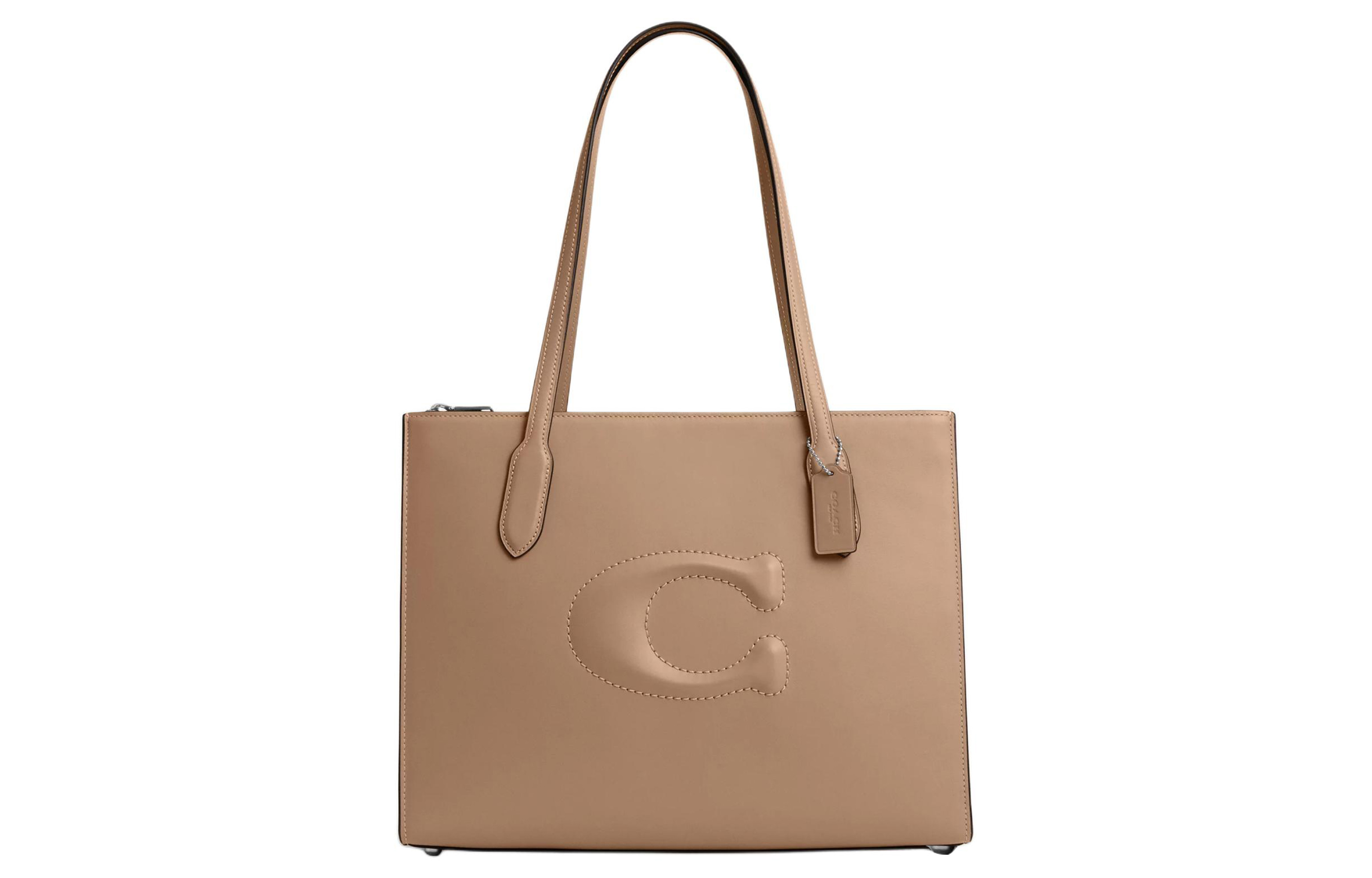 COACH Сумка-шоппер из телячьей кожи, шоппер, сумка через плечо, большая женская сумка silver & taupe
COACH Сумка-шоппер из телячьей кожи, шоппер, сумка через плечо, большая женская сумка silver & taupe