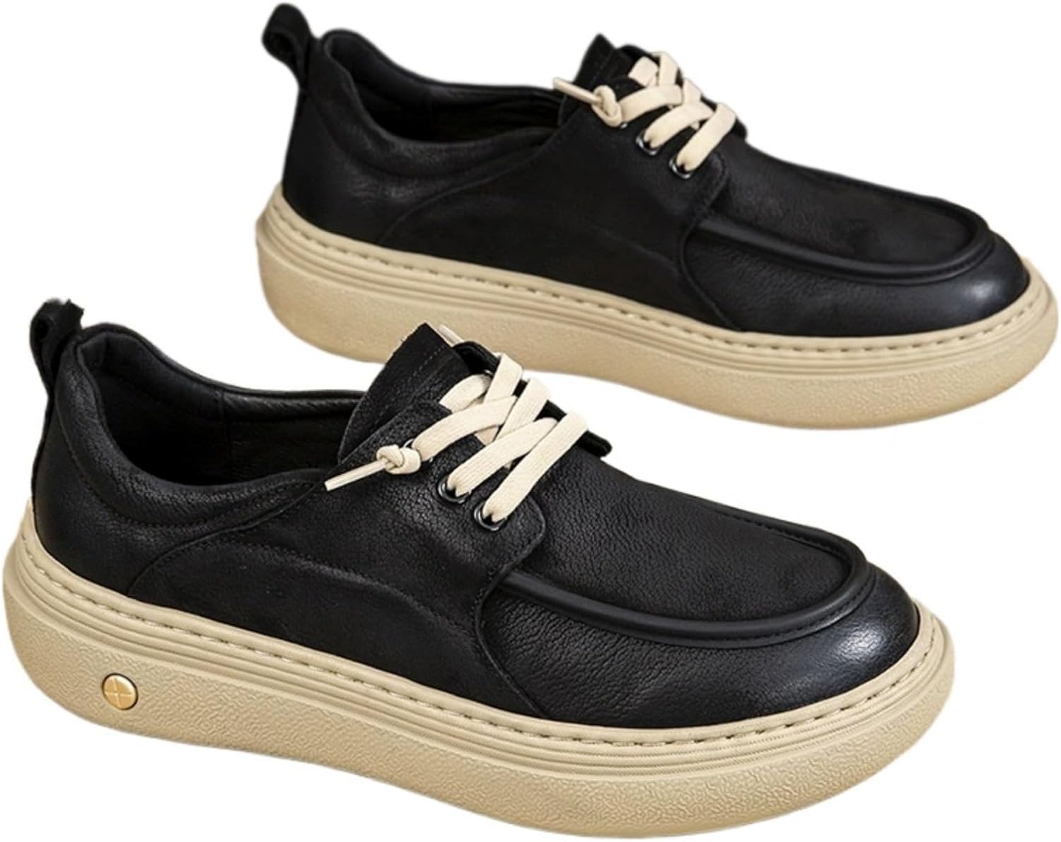 Мужские кожаные лоферы на платформе, мокасины из искусственной замши с хорошей поддержкой свода стопы, удобные, на толстой нескользящей подошве, широкий низкий верх Crossbaby, черный
Мужские кожаные лоферы на платформе, мокасины из искусственной замши с хорошей поддержкой свода стопы, удобные, на толстой нескользящей подошве, широкий низкий верх Crossbaby, черный