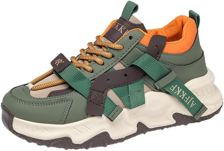 Мужские модные многосветные кроссовки на платформе с шнуровкой - противоскользящие, дышащие повседневные кроссовки для прогулок и путешествий в любое время года, Легкий и удобный дизайн Clolinde, зеленый/хаки
Мужские модные многосветные кроссовки на платформе с шнуровкой - противоскользящие, дышащие повседневные кроссовки для прогулок и путешествий в любое время года, Легкий и удобный дизайн Clolinde, зеленый/хаки