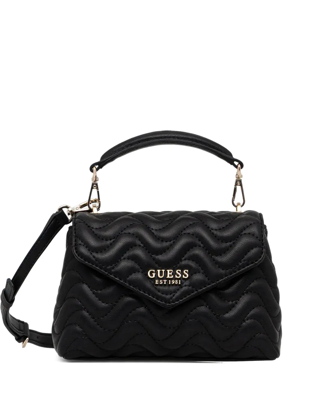 Стеганая мини-сумка-тоут Melisandra Guess Usa, черный
Стеганая мини-сумка-тоут Melisandra Guess Usa, черный