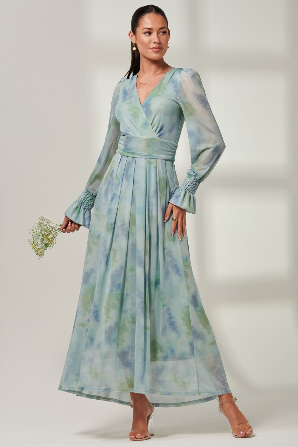 Сетчатое платье макси с эффектом тай-дай Jolie Moi, синий
Сетчатое платье макси с эффектом тай-дай Jolie Moi, синий