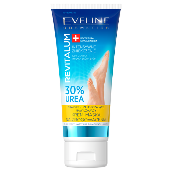 Отшелушивающие носки - увлажняющая крем-маска от мозолей для ног, 100 мл Eveline Cosmetics Revitalum
Отшелушивающие носки - увлажняющая крем-маска от мозолей для ног, 100 мл Eveline Cosmetics Revitalum
