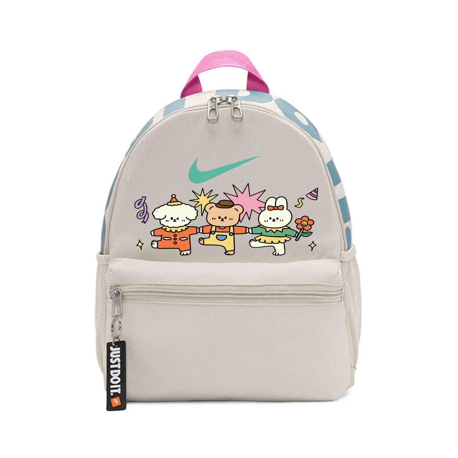 Nike Тканевый рюкзак для детей серо-белый, Happy Party
Nike Тканевый рюкзак для детей серо-белый, Happy Party