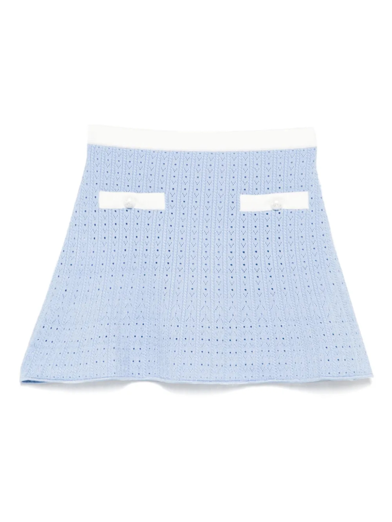Юбка ажурной вязки Self-Portrait Kids, синий
Юбка ажурной вязки Self-Portrait Kids, синий