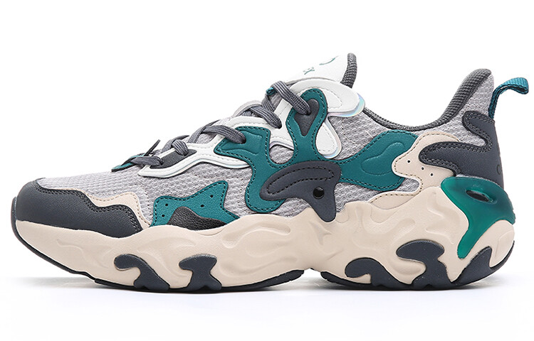 Кроссовки Strange Bomb для бега мужские с низким верхом серый/зеленый Erke
Кроссовки Strange Bomb для бега мужские с низким верхом серый/зеленый Erke