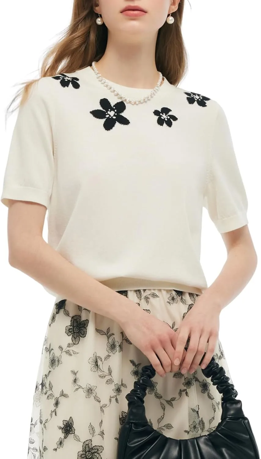 GOELIA Женская футболка летняя Tencel белая с коротким рукавом и круглым вырезом
GOELIA Женская футболка летняя Tencel белая с коротким рукавом и круглым вырезом