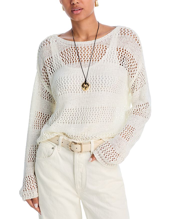 Свитер открытой вязки Bella Dahl, белый
Свитер открытой вязки Bella Dahl, белый