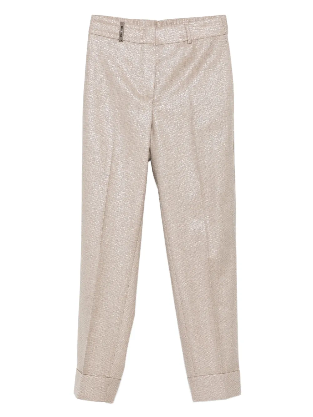 Брюки с манжетами и металлическими деталями Peserico, нейтральный
Брюки с манжетами и металлическими деталями Peserico, нейтральный