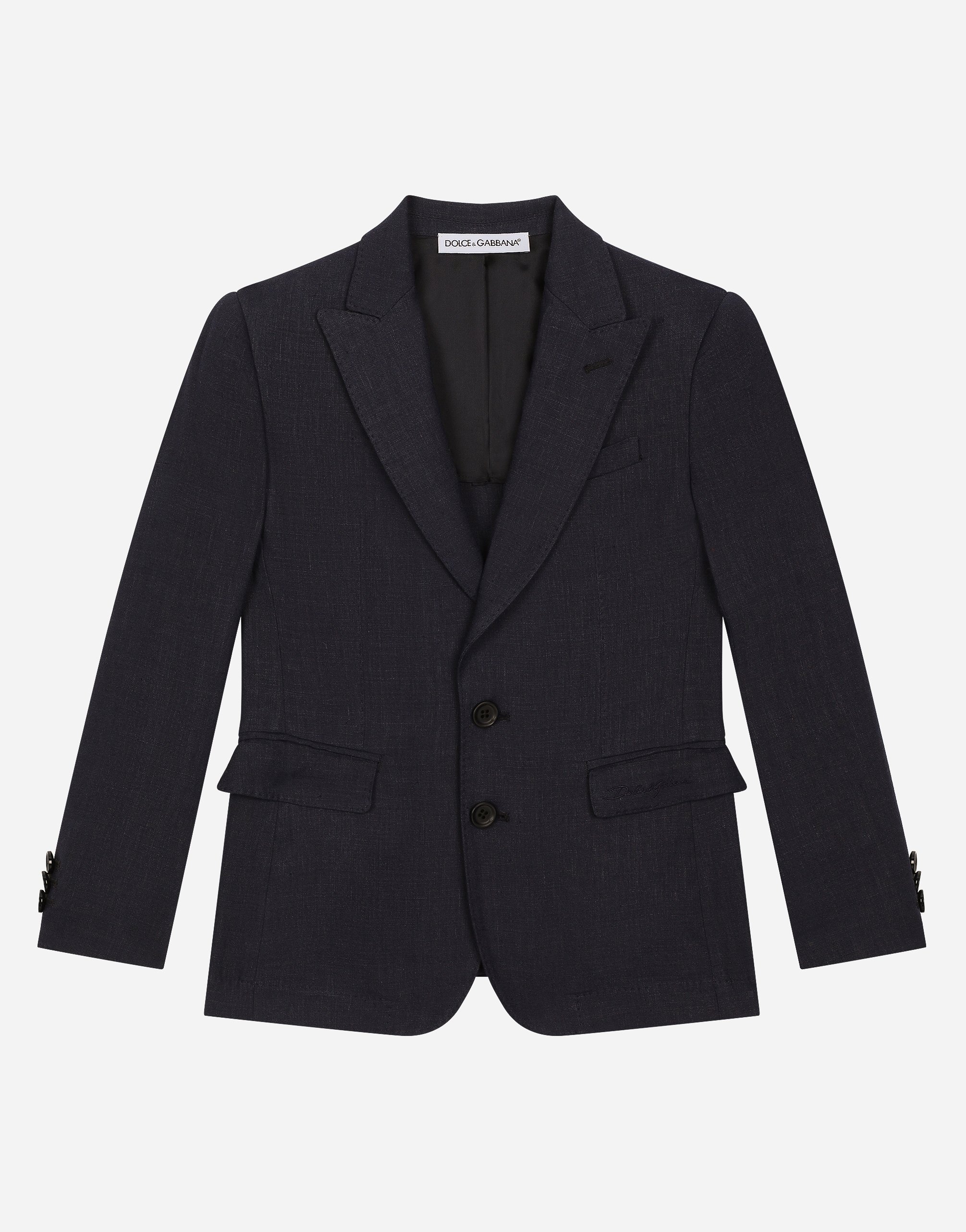 Льняной пиджак на одной пуговице Dolce&Gabbana, синий
Льняной пиджак на одной пуговице Dolce&Gabbana, синий