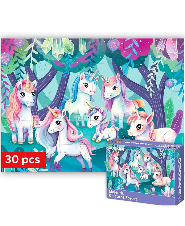 Пазлы из 30 деталей для детей 3-5 лет - развивающие игрушки Quokka, unicorns
Пазлы из 30 деталей для детей 3-5 лет - развивающие игрушки Quokka, unicorns