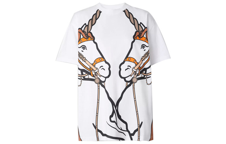 Футболка женская Burberry, белый 
Футболка женская Burberry, белый