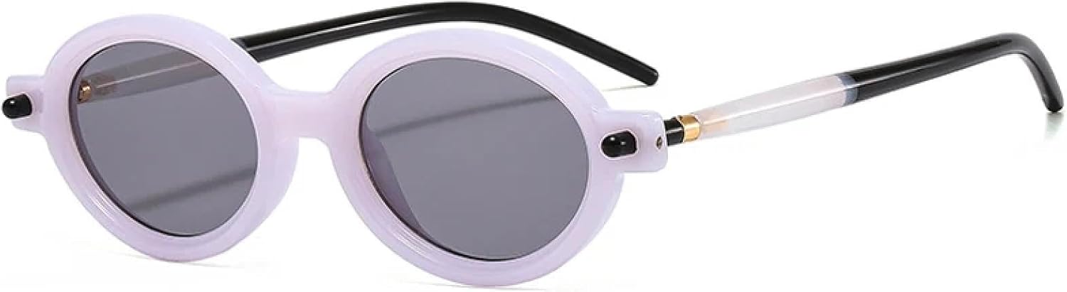 Популярные модные маленькие овальные солнцезащитные очки для женщин в стиле ретро с прозрачными линзами цвета океана, для мужчин в стиле панк с заклепками, защита от УФ-излучения UV400 HHZZYVY, Purple Light Gray
Популярные модные маленькие овальные солнцезащитные очки для женщин в стиле ретро с прозрачными линзами цвета океана, для мужчин в стиле панк с заклепками, защита от УФ-излучения UV400 HHZZYVY, Purple Light Gray