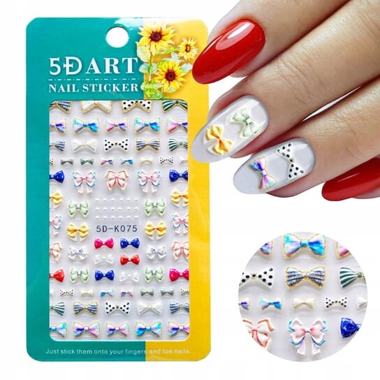 5D наклейки для дизайна ногтей с бантом, Frezarkowo
5D наклейки для дизайна ногтей с бантом, Frezarkowo