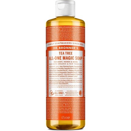 Волшебное мыло Dr Bronner «Чайное дерево» 475 мл, Dr. Bronner'S
Волшебное мыло Dr Bronner «Чайное дерево» 475 мл, Dr. Bronner'S