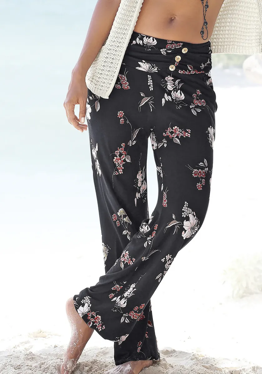 LASCANA пляжные брюки с карманами и декоративными пуговицами, трикотажные брюки, на резинке, цвет Bedruckt
LASCANA пляжные брюки с карманами и декоративными пуговицами, трикотажные брюки, на резинке, цвет Bedruckt