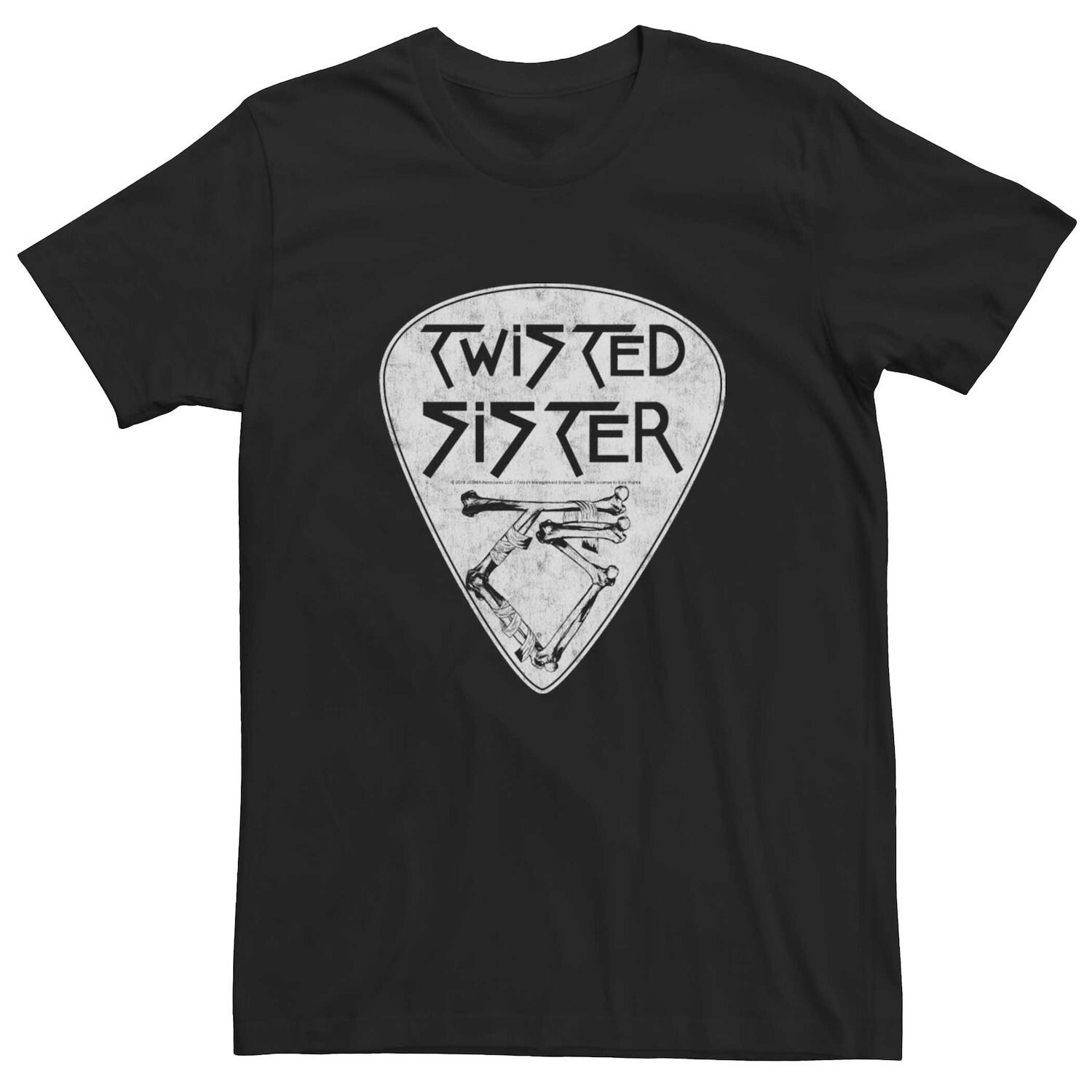 Мужская футболка с логотипом Twisted Sister Guitar Pick Licensed Character 
Мужская футболка с логотипом Twisted Sister Guitar Pick Licensed Character
