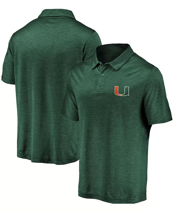 Мужская зеленая рубашка-поло с полосатым логотипом Miami Hurricanes Fanatics
Мужская зеленая рубашка-поло с полосатым логотипом Miami Hurricanes Fanatics