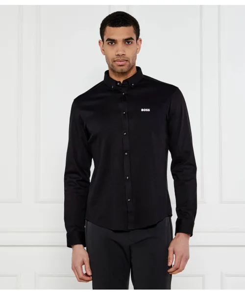 Рубашка b_motion_l Regular fit Boss Green, черный 
Рубашка b_motion_l Regular fit Boss Green, черный