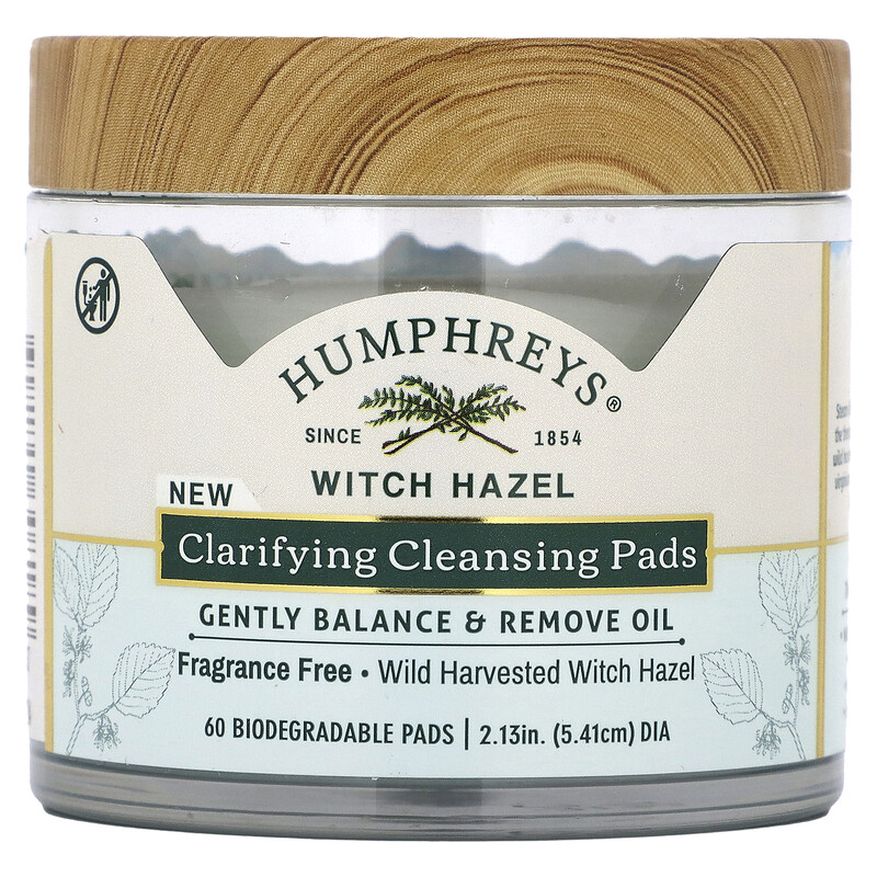 Humphreys, Witch Hazel, очищающие салфетки, без отдушек, 60 биоразлагаемых салфеток
Humphreys, Witch Hazel, очищающие салфетки, без отдушек, 60 биоразлагаемых салфеток