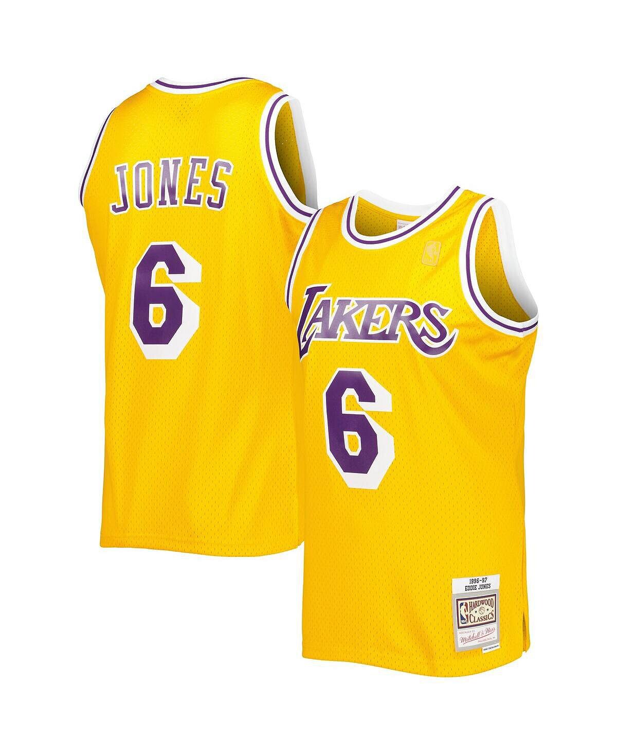Мужская футболка Eddie Jones Gold Los Angeles Lakers 1996-97 Hardwood Classics Swingman Mitchell & Ness
Мужская футболка Eddie Jones Gold Los Angeles Lakers 1996-97 Hardwood Classics Swingman Mitchell & Ness